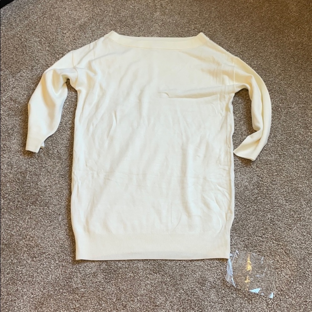Snidel white off shoulder sweater dress